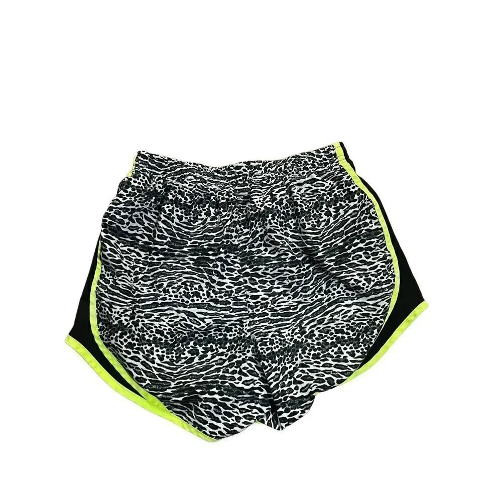 Nike Dri‎ fit Leopard animal print Running activewear Shorts sz XS